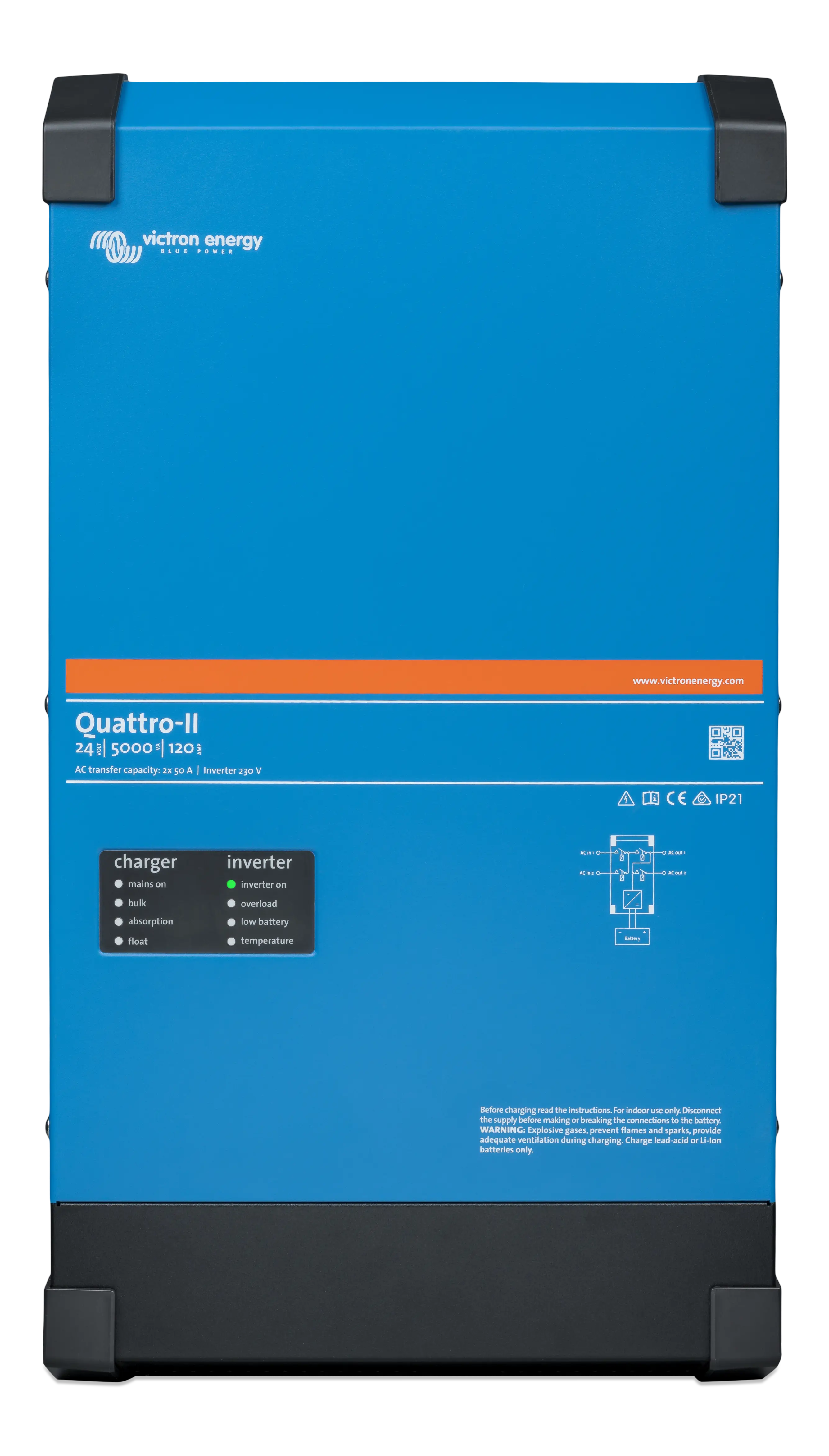 Quattro-II 24/3000/70-50/50 2x120V - SUNWAYS ENERGY