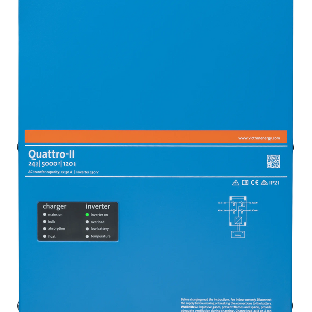 Quattro-II 24/3000/70-50/50 2x120V - SUNWAYS ENERGY